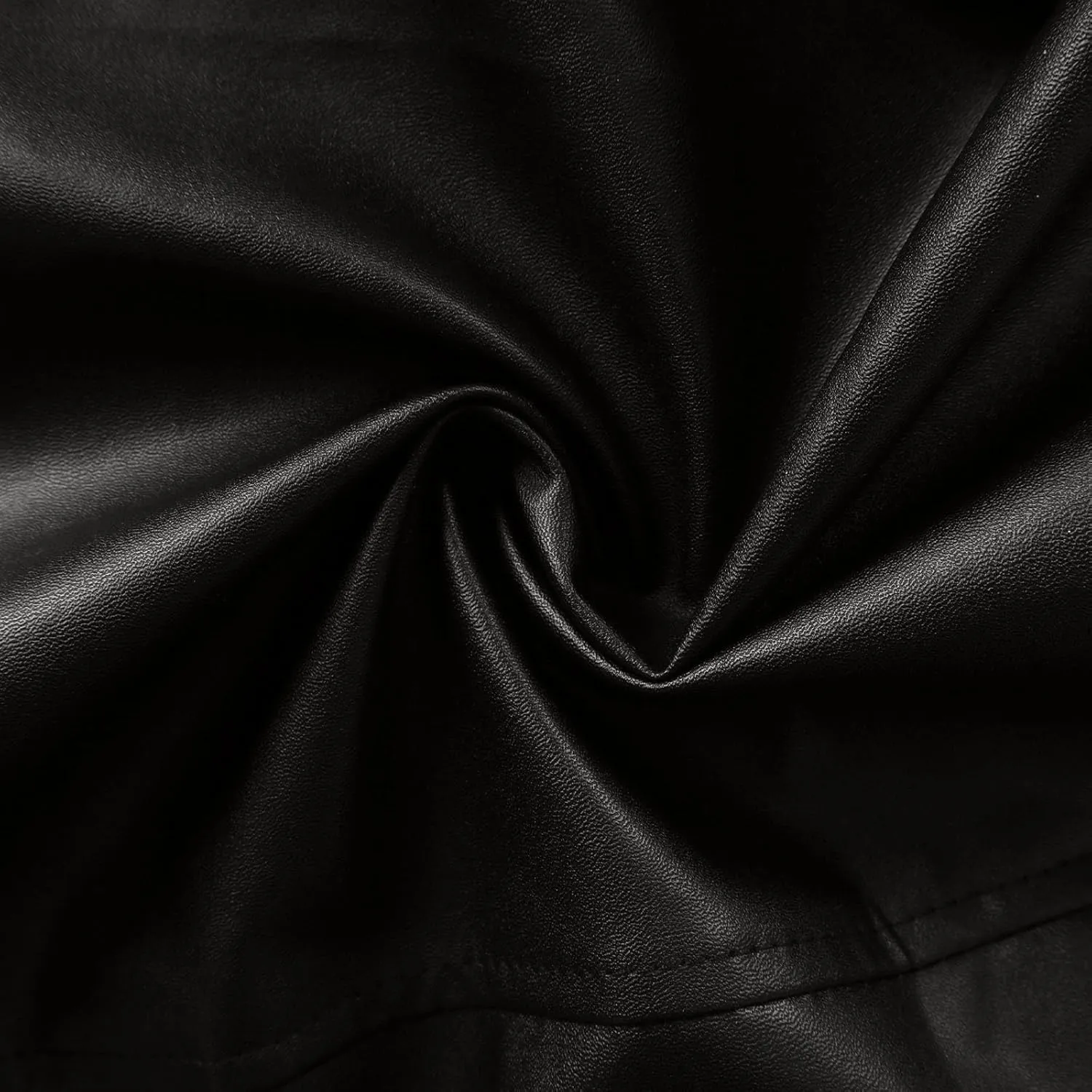 Mens Long Faux Leather Jacket Fashion Windbreaker Trench Coat Long Sleeve Lapel PU Leather Motorcycle Biker Jacket
