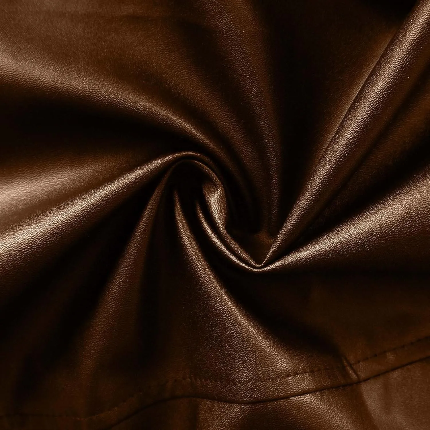 Mens Long Faux Leather Jacket Fashion Windbreaker Trench Coat Long Sleeve Lapel PU Leather Motorcycle Biker Jacket