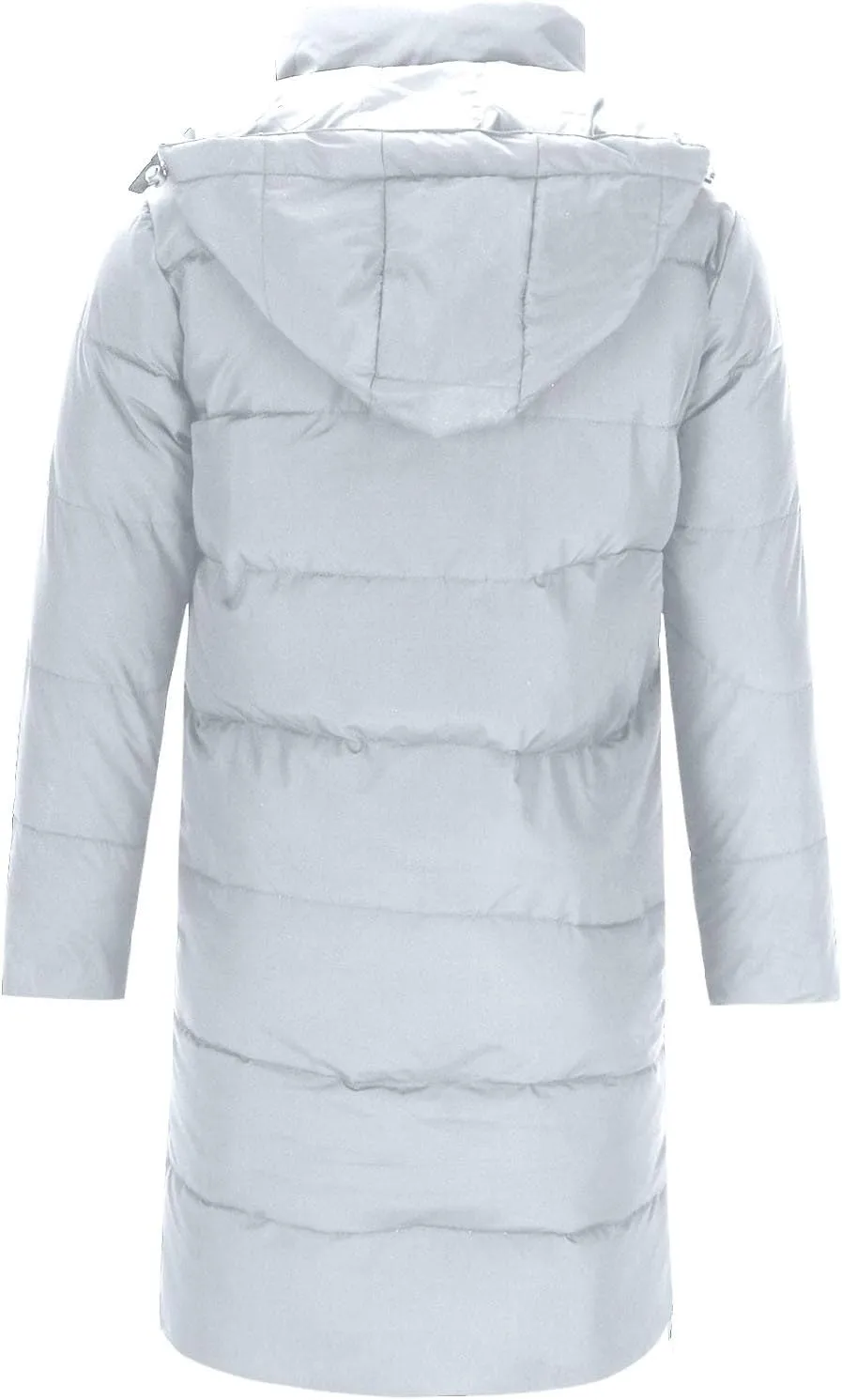 Men's Long Puffer Jacket Down Hooded Waterproof Winter Coats