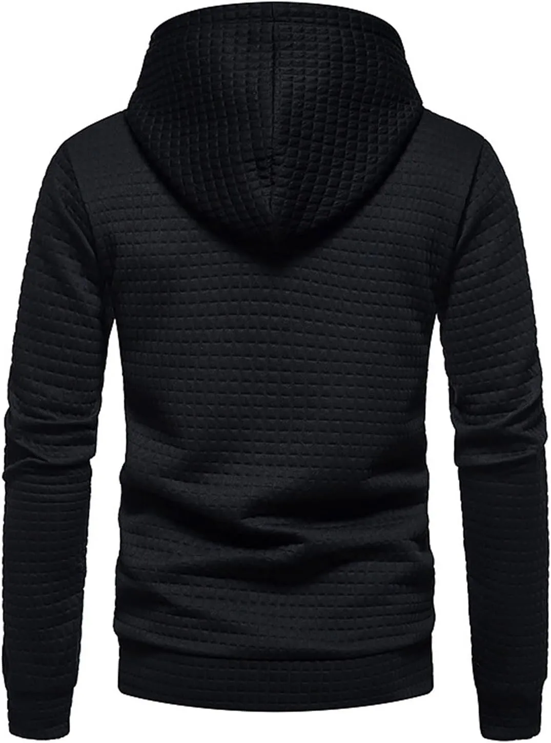 Mens Plaid Hoodies with Pocket Drawstring Relaxed Fit Workout Hooded Tops Fall and Winter Stylish Casual Sweatshirts