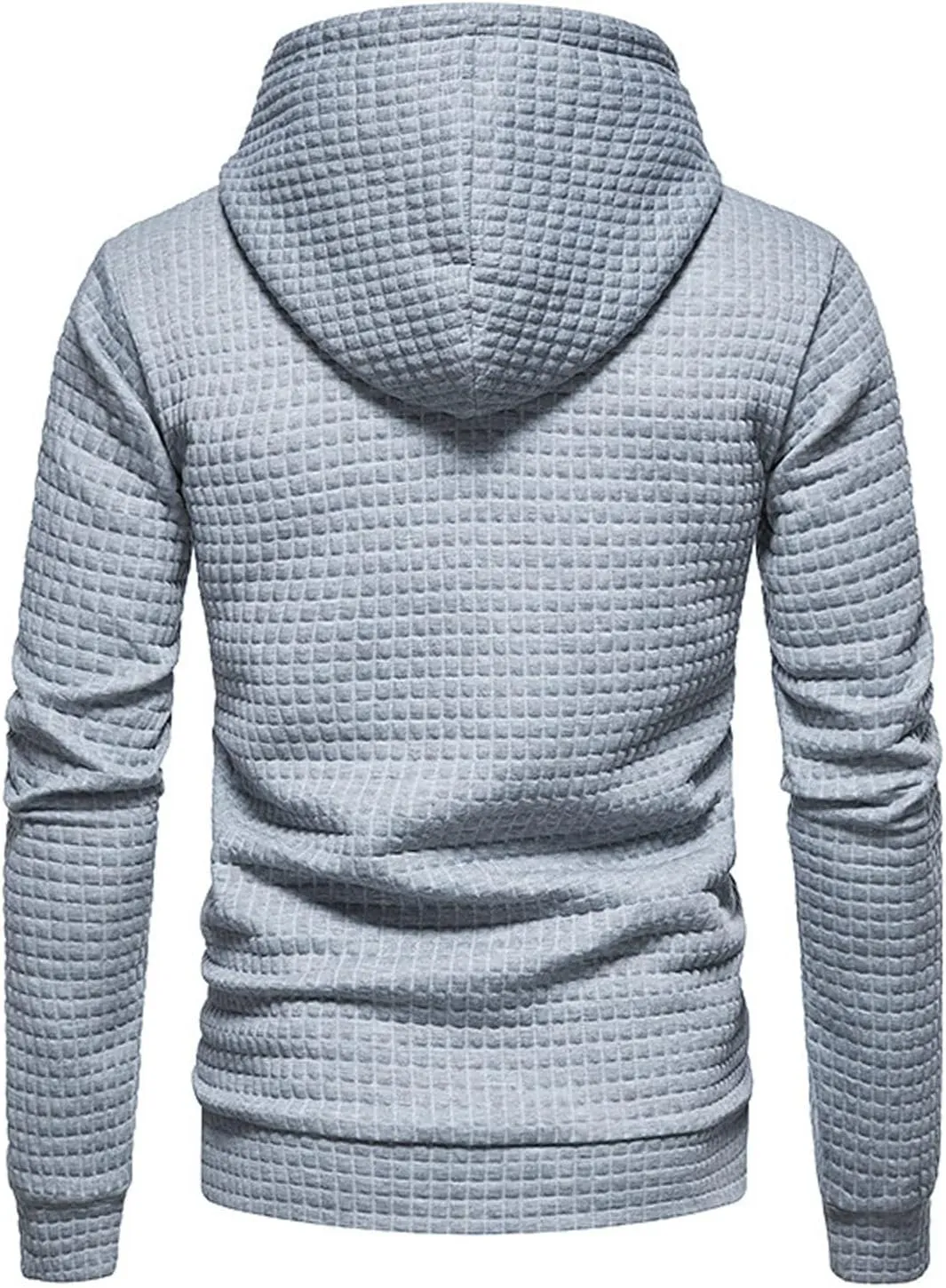 Mens Plaid Hoodies with Pocket Drawstring Relaxed Fit Workout Hooded Tops Fall and Winter Stylish Casual Sweatshirts