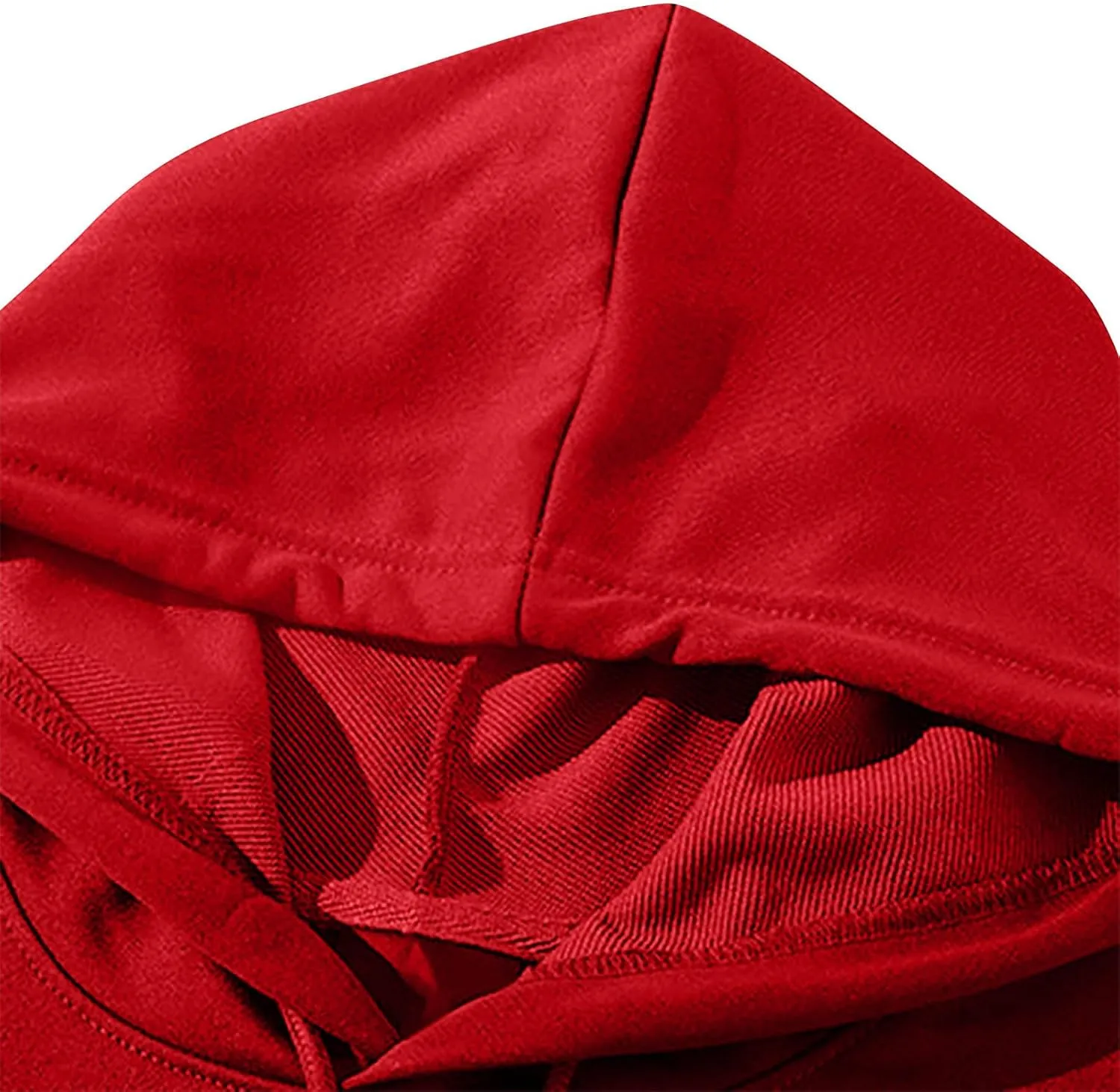 Mens Solid Color Casual Sweatshirts Waffle Drawstring Relaxed Fit Pullover Hoodies Stylish Workout Tops with Pocket