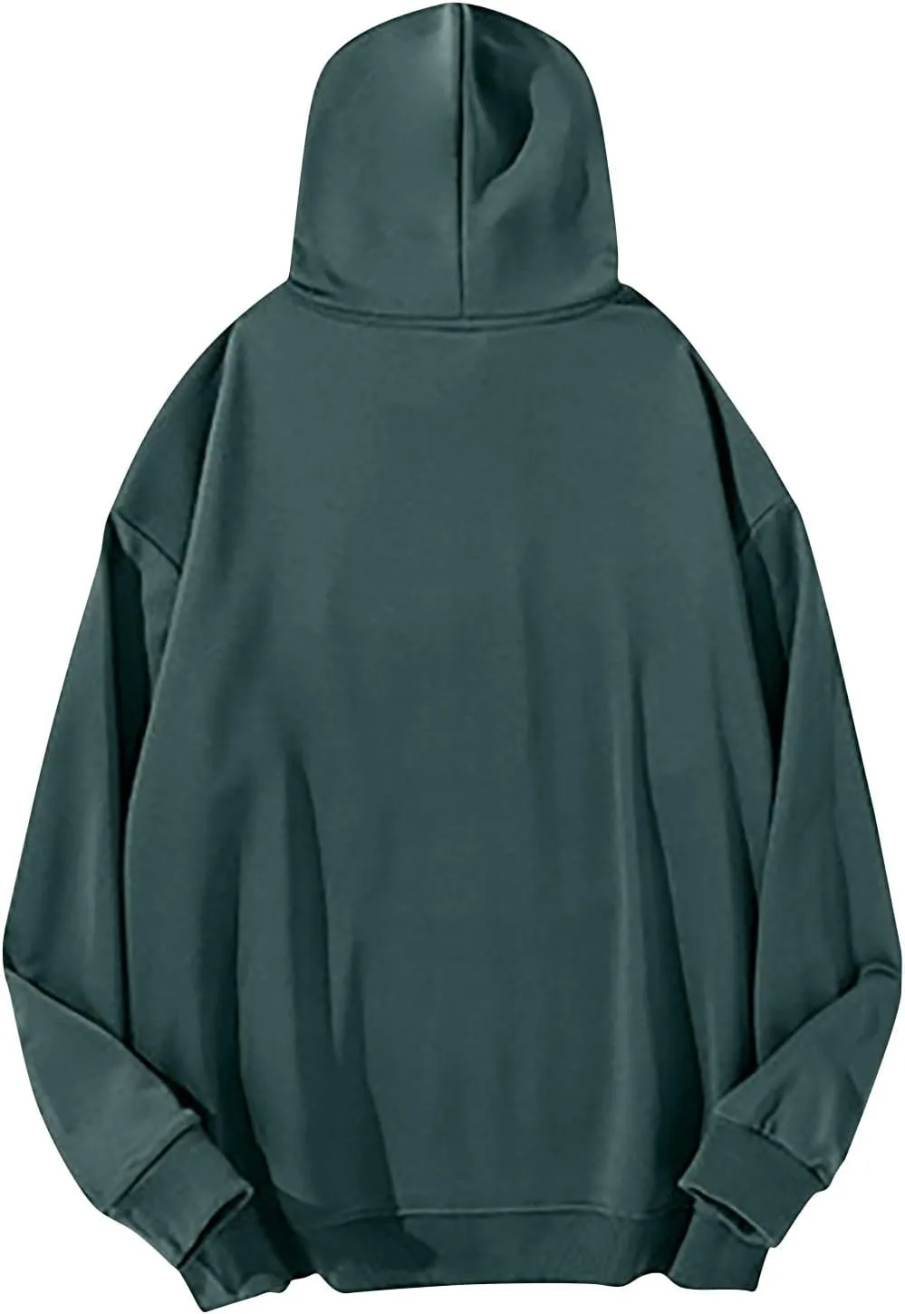 Mens Solid Color Casual Sweatshirts Waffle Drawstring Relaxed Fit Pullover Hoodies Stylish Workout Tops with Pocket