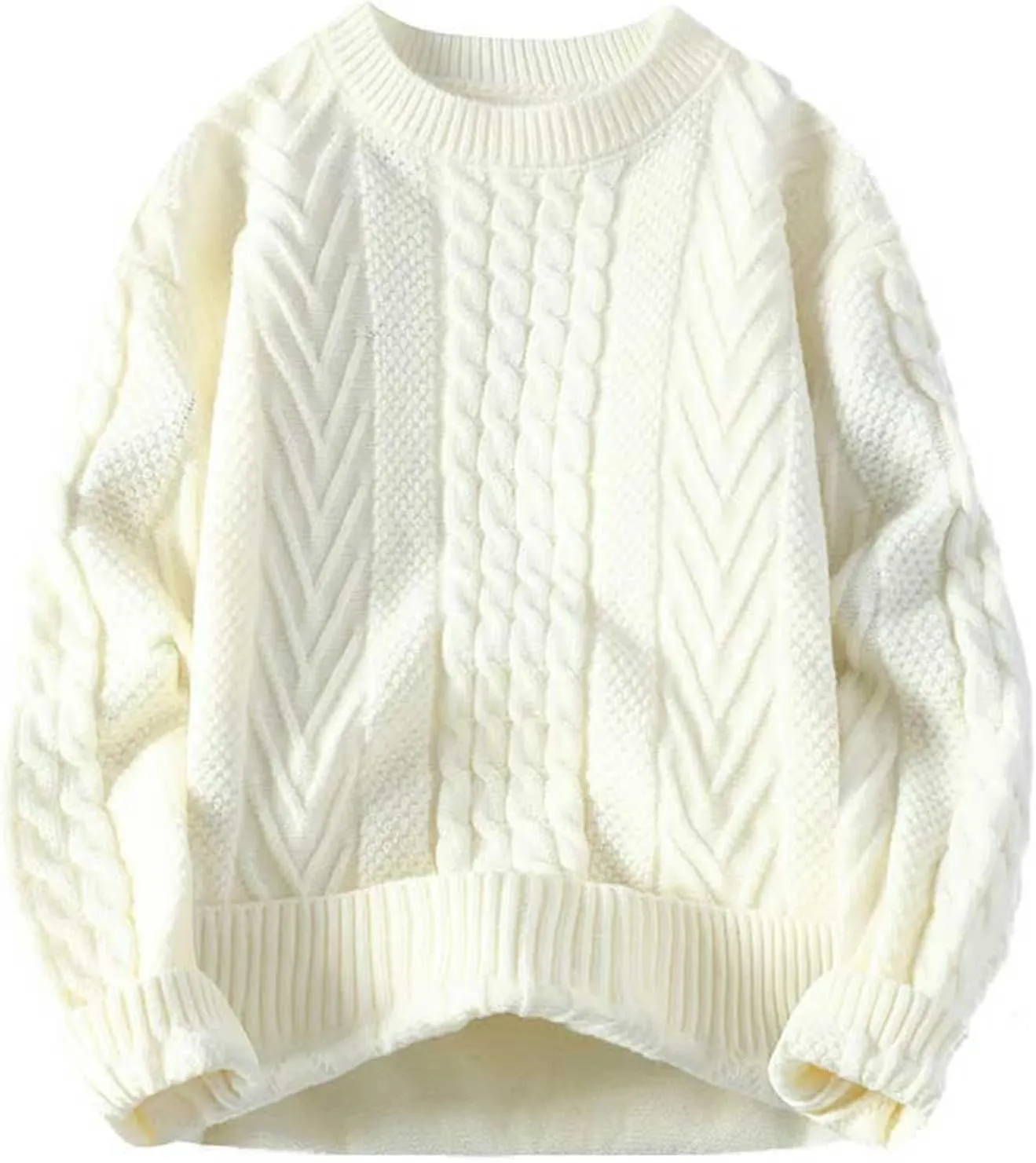 Mens Sweater Knit Lightweight Crewneck Pullover Long Sleeve 2024 Fall and Winter Clothes for Men Loose Casual Trendy