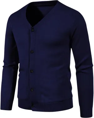Mens Thin Lightweight Cardigan Sweaters Slim Fit Knit Sweater Big and Tall Cardigan Sweater Button Down Sweaters