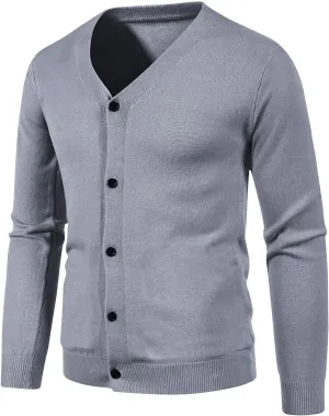 Mens Thin Lightweight Cardigan Sweaters Slim Fit Knit Sweater Big and Tall Cardigan Sweater Button Down Sweaters