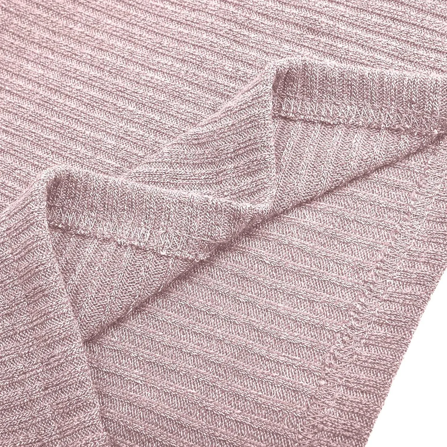 NaRHbrg Womens Turtleneck Long Sleeve Knit Sweaters 2024 Fall Winter Trendy Sweater Soft Casual Loose Chunky Knit Pullover