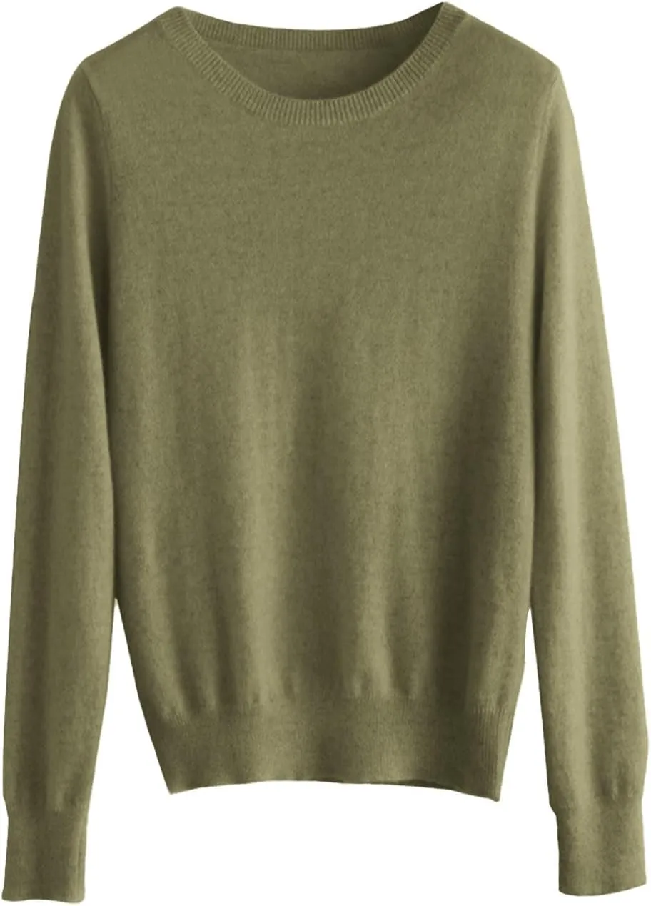 NBXNZWF Womens Pullover Sweaters Long Sleeve Crewneck Lightweight Tunic Tops Cashmere Soft Cozy Woolen Knitted Sweaters