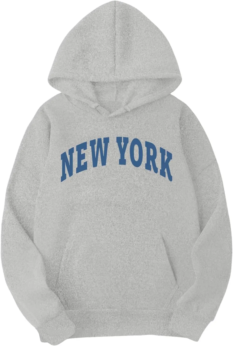 New York Sweatshirts Hoodies Men's Crew Neck Letter Graphic Hoodie Relaxed Fit Long Sleeve Pullover Tops