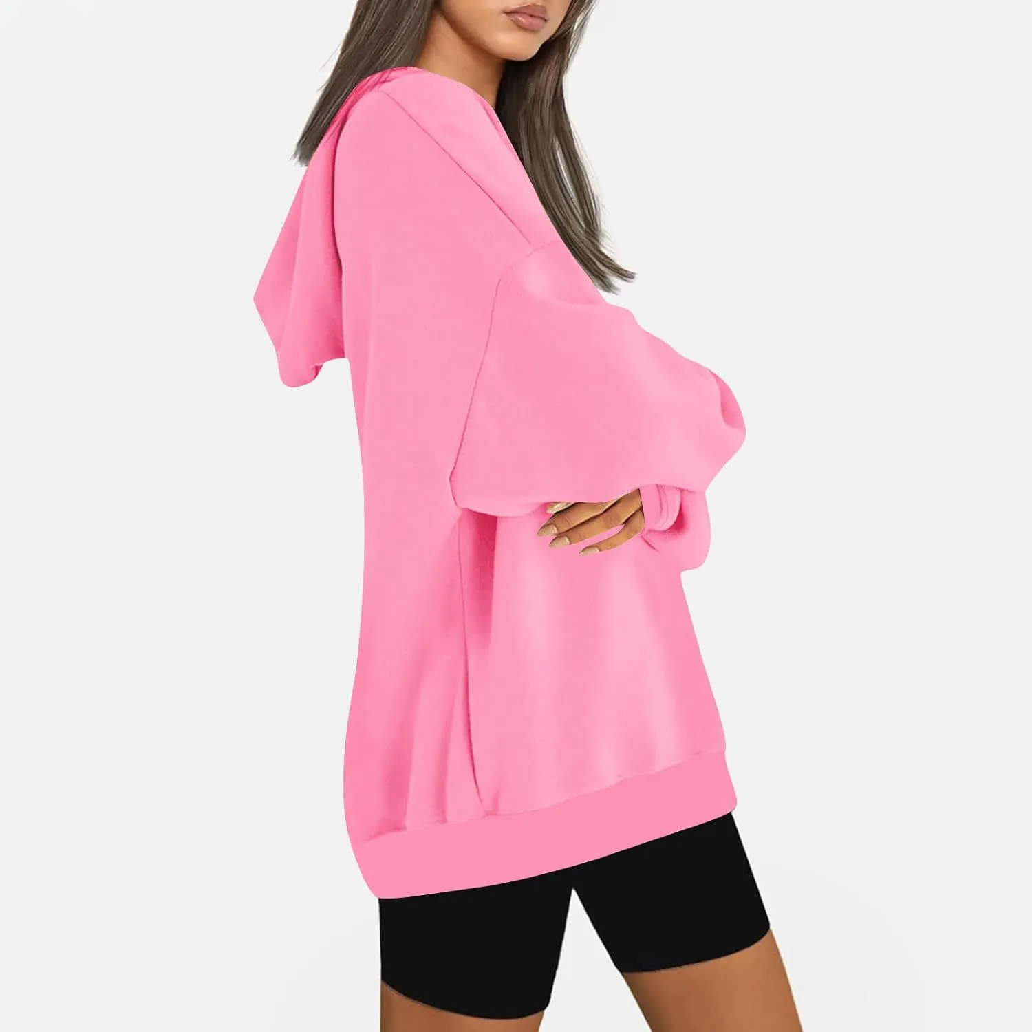 Oversized Hoodies For Women Trendy Casual Long Sleeve Sweatshirts Drop Shoulder Pullover Tops Cute Y2K Outfits