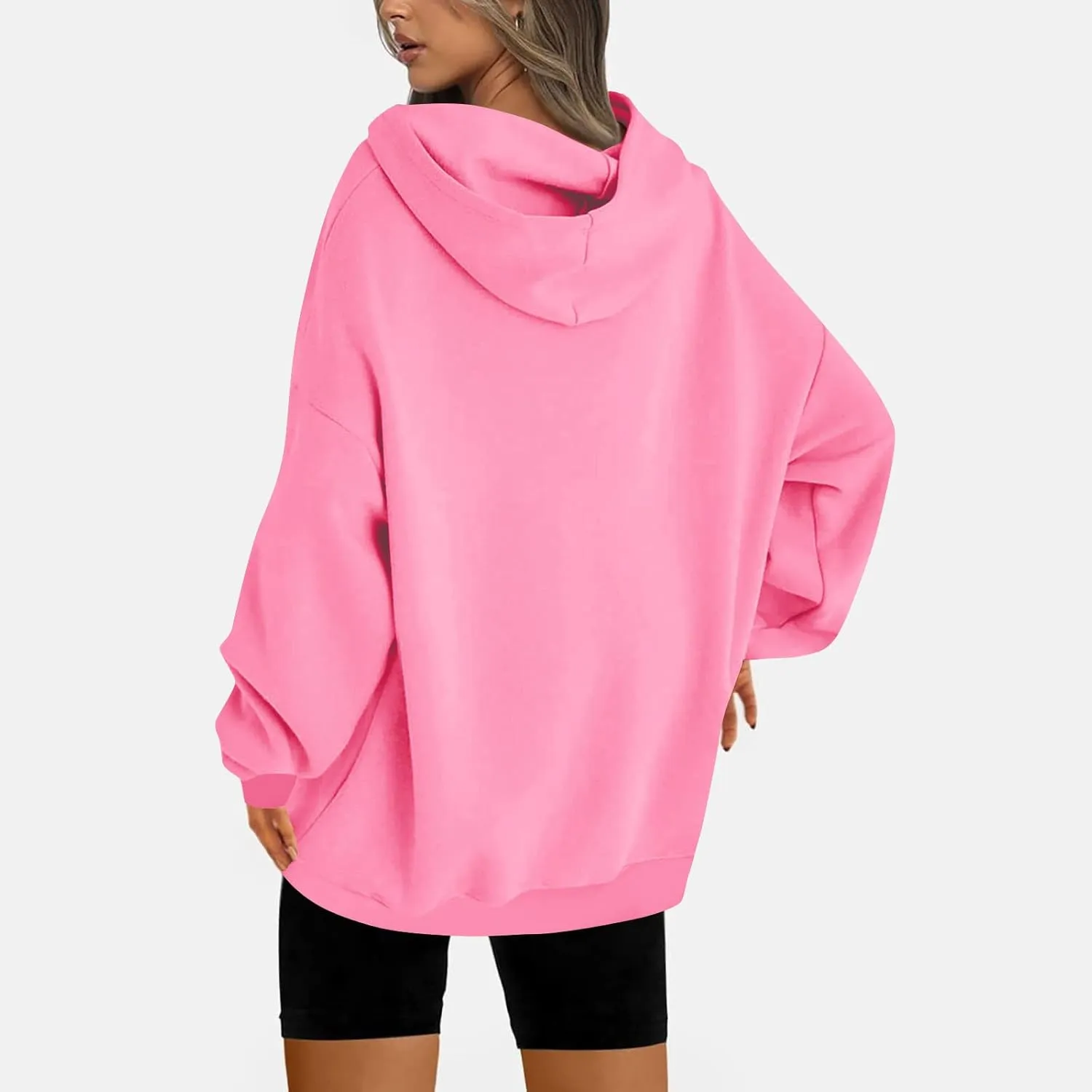 Oversized Hoodies For Women Trendy Casual Long Sleeve Sweatshirts Drop Shoulder Pullover Tops Cute Y2K Outfits