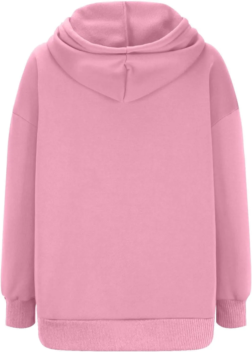 Oversized Hoodies for Womens Fleece Solid Colour Sweatshirts Long Sleeve Sweaters Pullover y2k Fall Outfits with Pocket