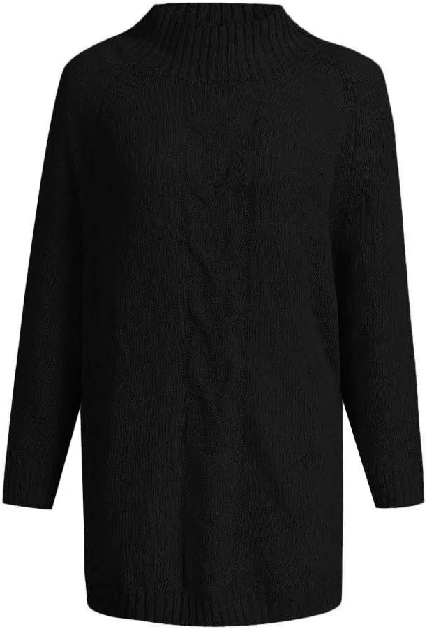 Oversized Sweaters for Women Loose Fit Fleece Batwing Sweaters Casual Crewneck Wool Chunky Knit Sweaters