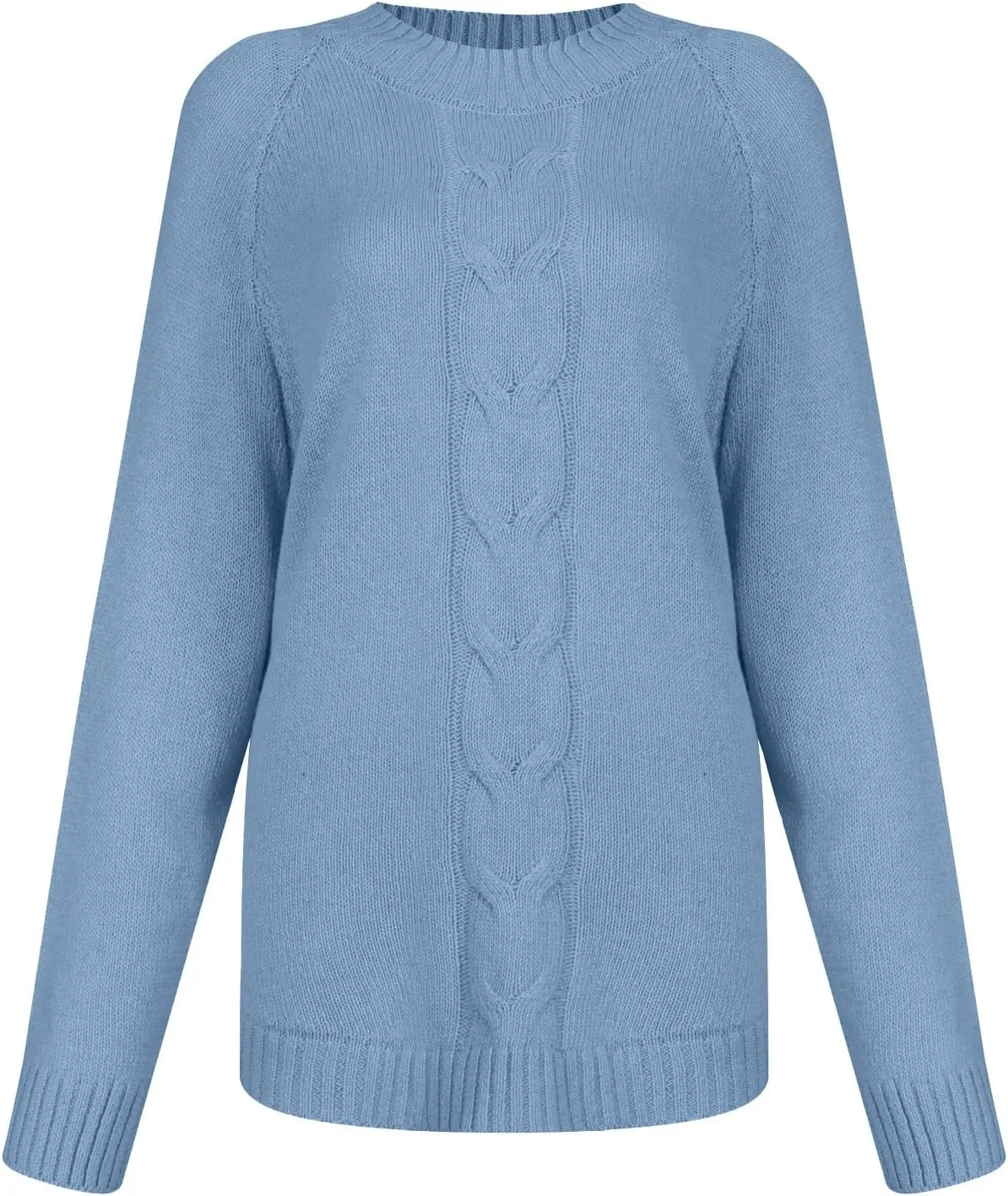 Oversized Sweaters for Women Loose Fit Fleece Batwing Sweaters Casual Crewneck Wool Chunky Knit Sweaters