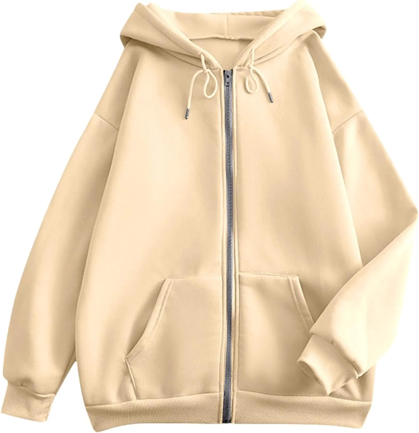 PETYCZEN Hoodies for Women Full Zip Up Hooded Sweatshirts Casual Long Sleeve Lightweight Y2K Jackets Fall Clothes 2024