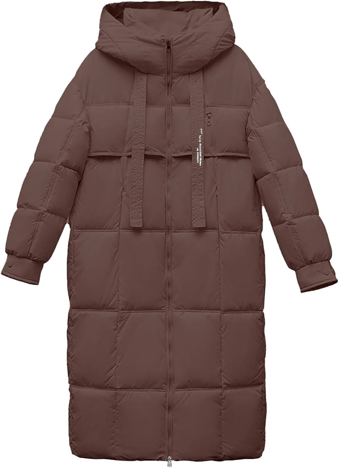 Plus size Thermal Coat for Women Long Length Heavyweight Thicken Down Jackets 2024 Trendy Warm Oversize Puffer Jacket