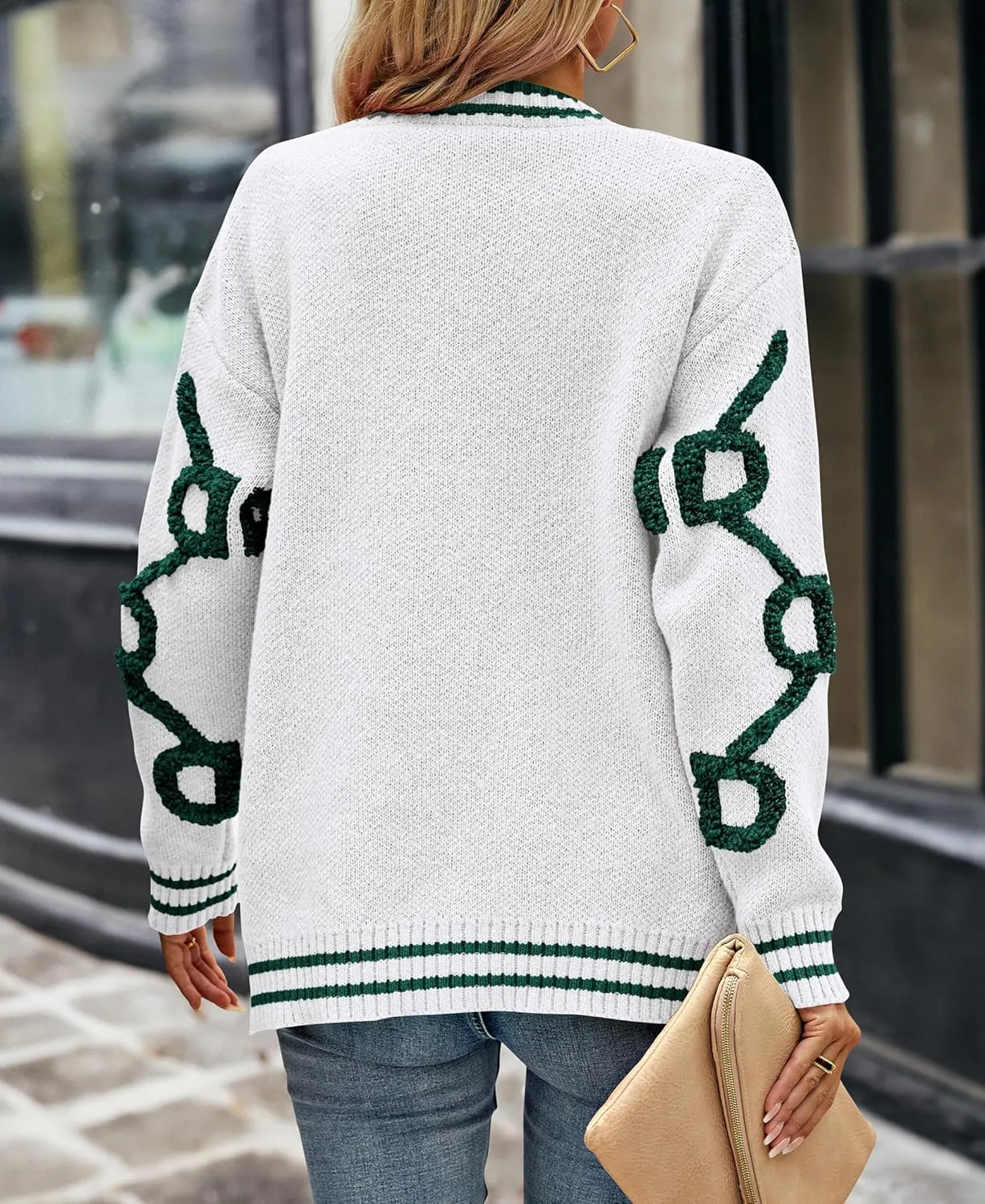 PRETTYGARDEN Women's Spring Fall Chunky Knit Cardigan Sweaters Casual Open Front Button Up Winter Coats Outerwear