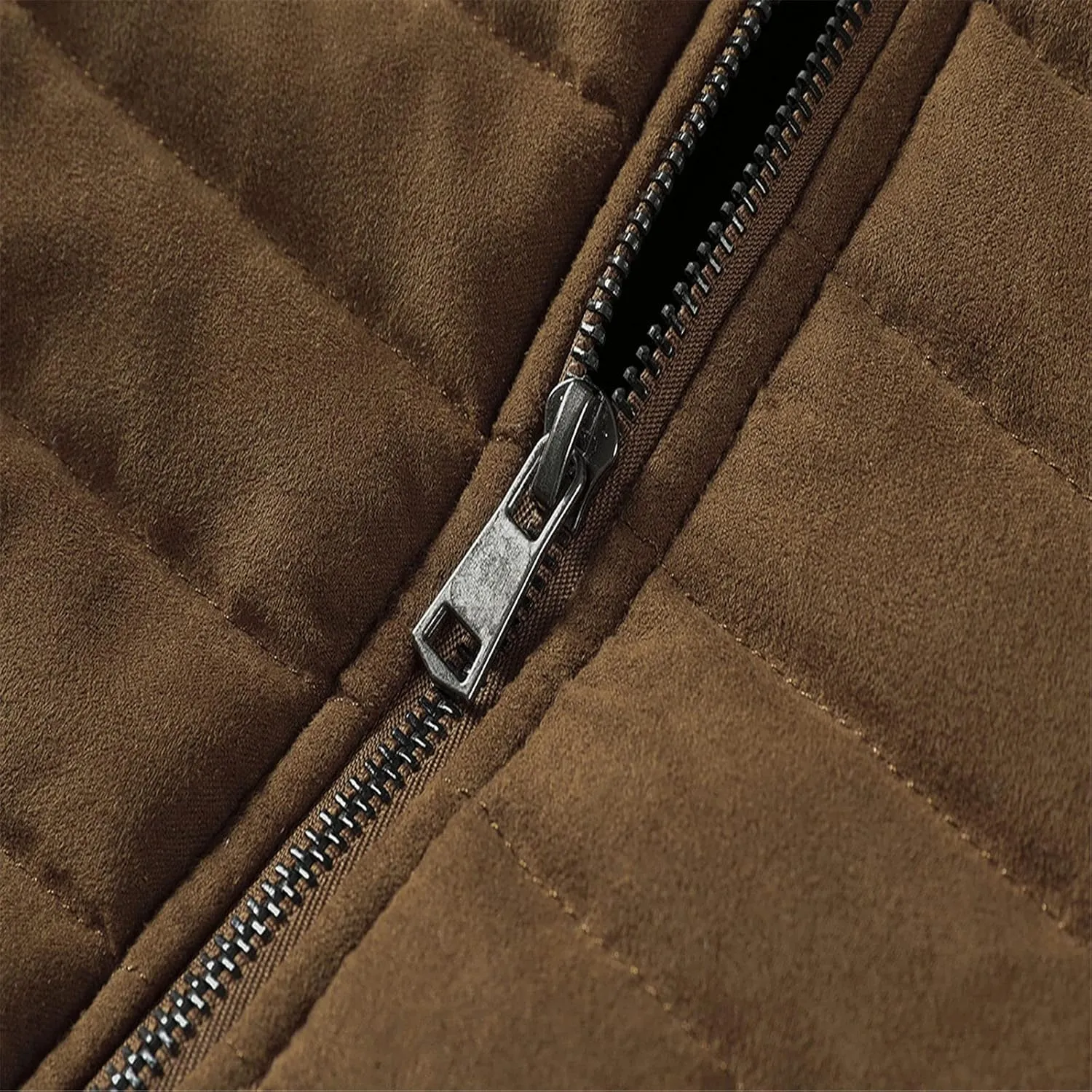 Puffer Jacket for Men, Insulated Full Zip Long Sleeve Puffer Jackets with Pockets Fall Jackets Long Hooded Down Jacket Men