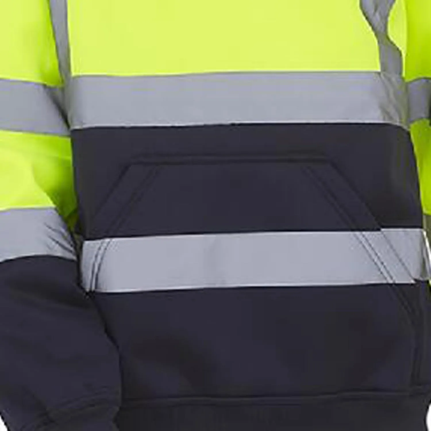 Safety Jackets for Men Waterproof High Visibility Hoodies Full-Zip Work Clothes with Reflective Stripes and Pockets 2025