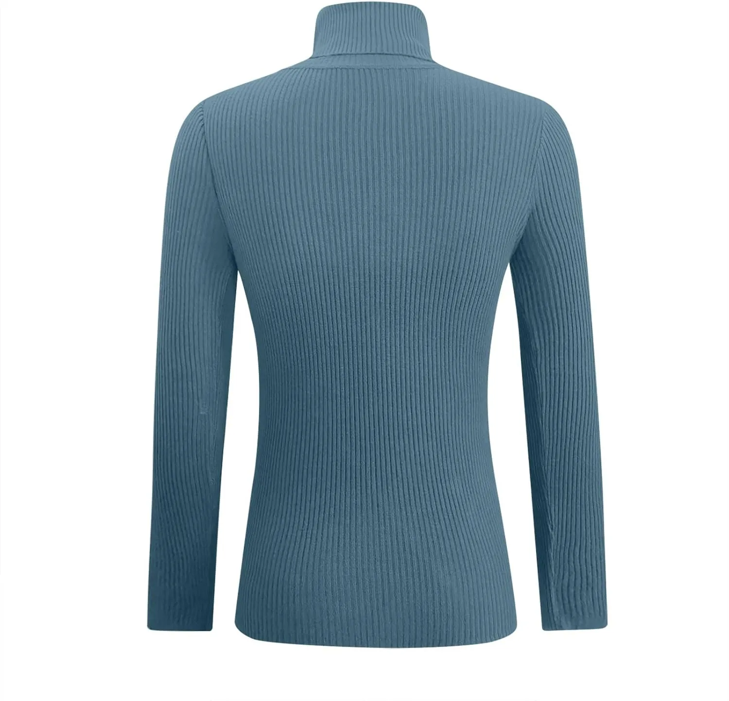Slim Fit Sweaters for Women Turtle Neck Basic Top Warm Soft Blouse Long Sleeve Winter Pullover Solid Color Sweater