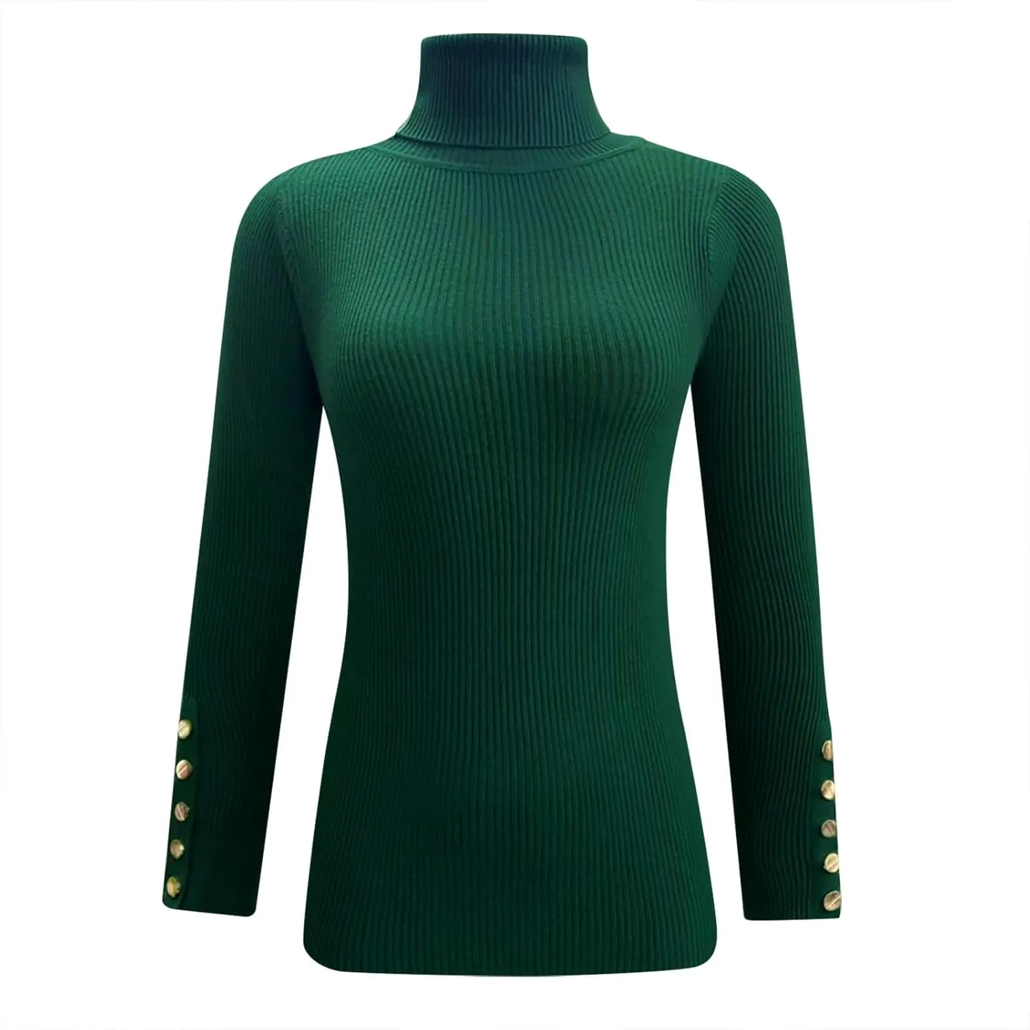 Slim Fit Sweaters for Women Turtle Neck Basic Top Warm Soft Blouse Long Sleeve Winter Pullover Solid Color Sweater
