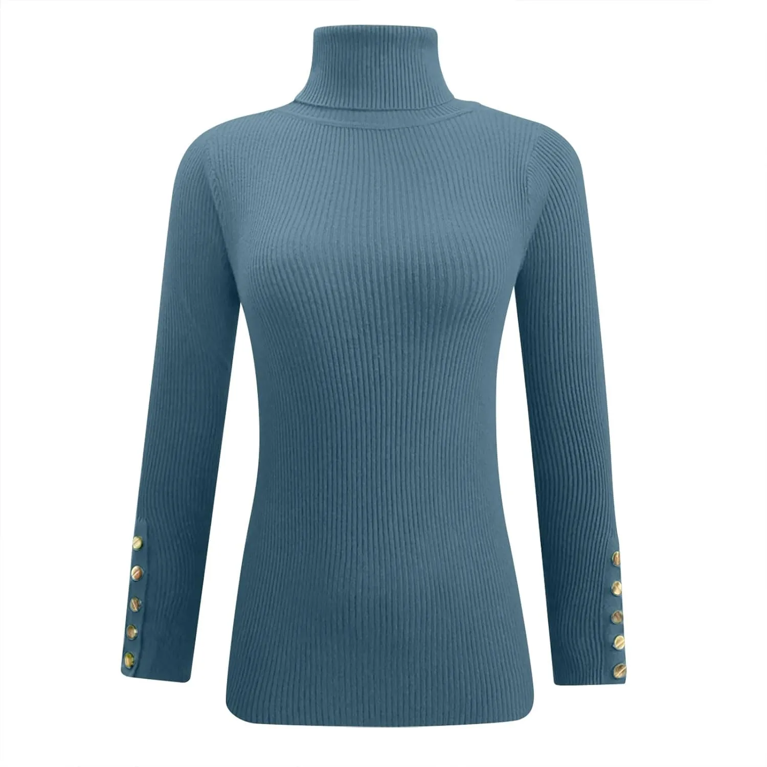 Slim Fit Sweaters for Women Turtle Neck Basic Top Warm Soft Blouse Long Sleeve Winter Pullover Solid Color Sweater