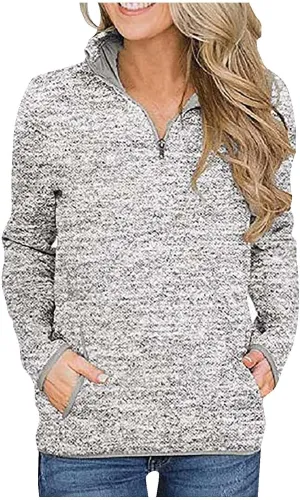 Sweatshirt Women No Hood,Long Sleeve Shirts for Women Winter Fashion Solid Color Long Sleeved Sweatshirt