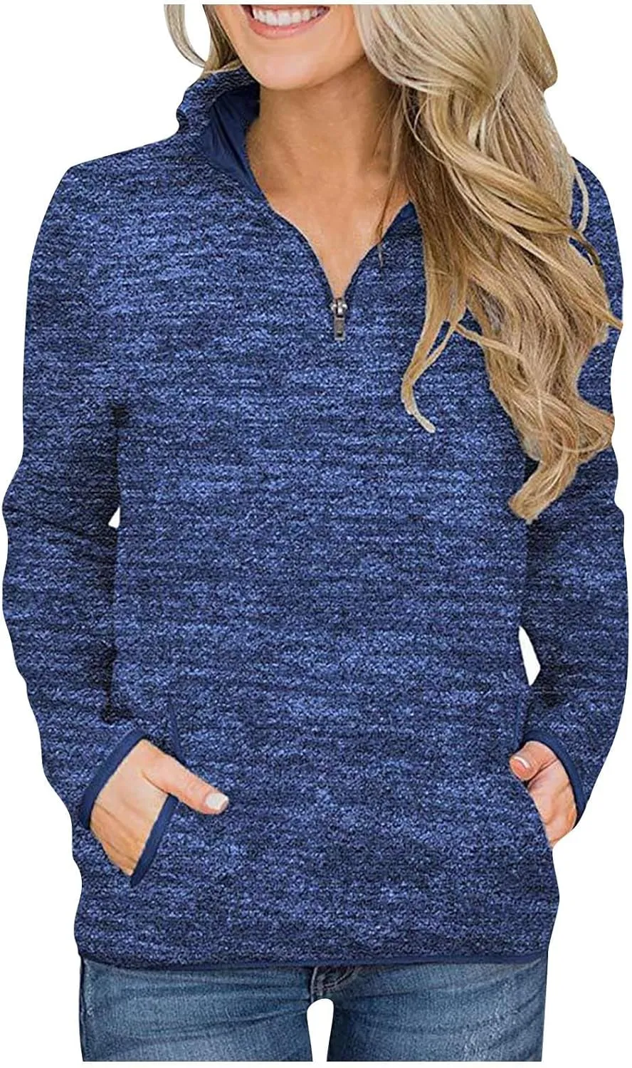 Sweatshirt Women No Hood,Long Sleeve Shirts for Women Winter Fashion Solid Color Long Sleeved Sweatshirt