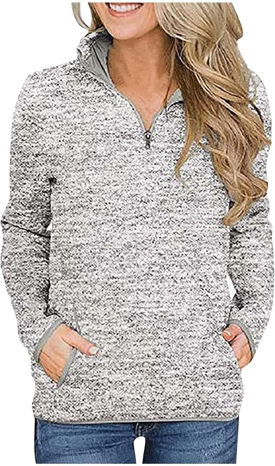Sweatshirt Women No Hood,Long Sleeve Shirts for Women Winter Fashion Solid Color Long Sleeved Sweatshirt