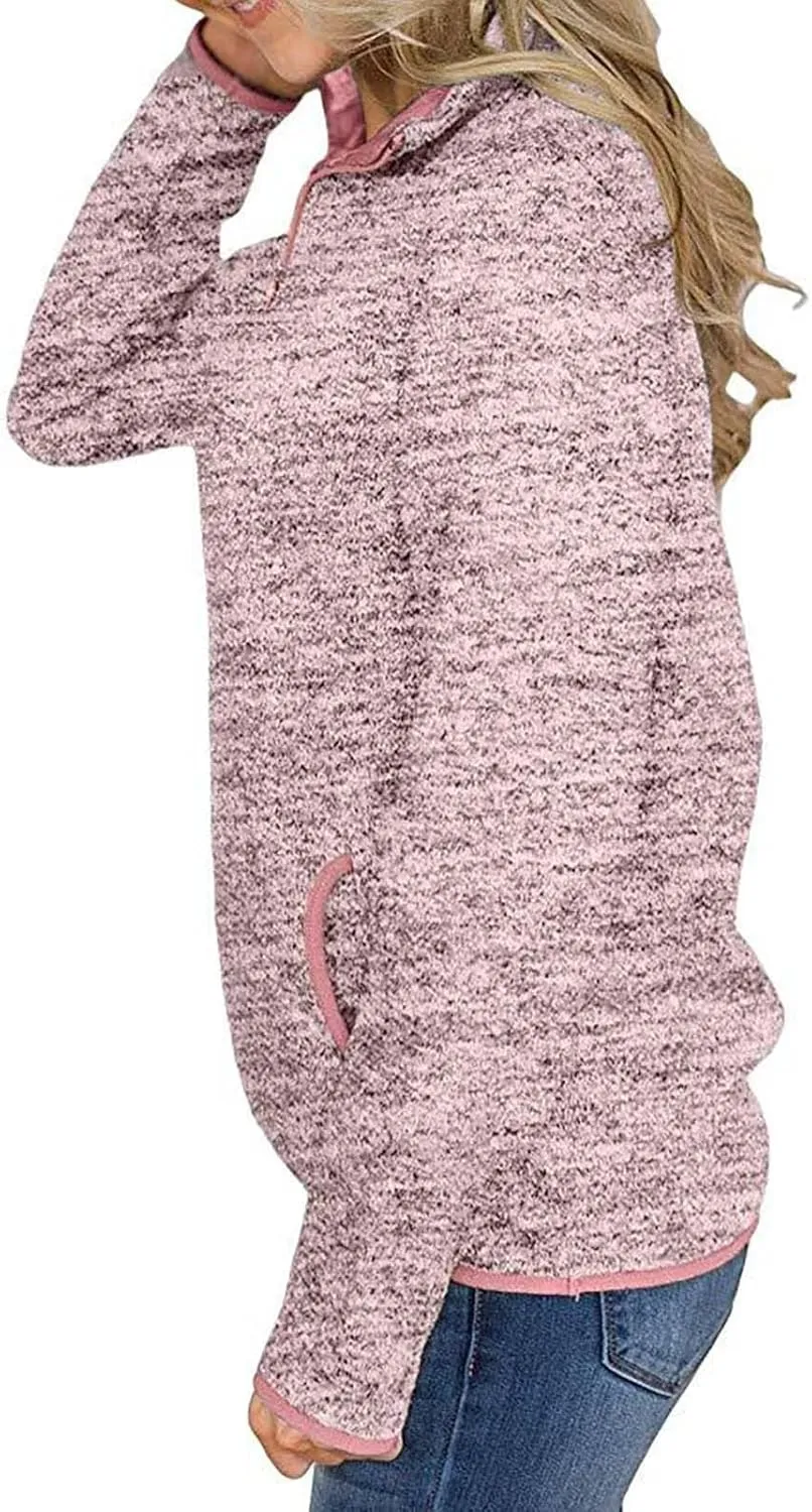 Sweatshirt Women No Hood,Long Sleeve Shirts for Women Winter Fashion Solid Color Long Sleeved Sweatshirt
