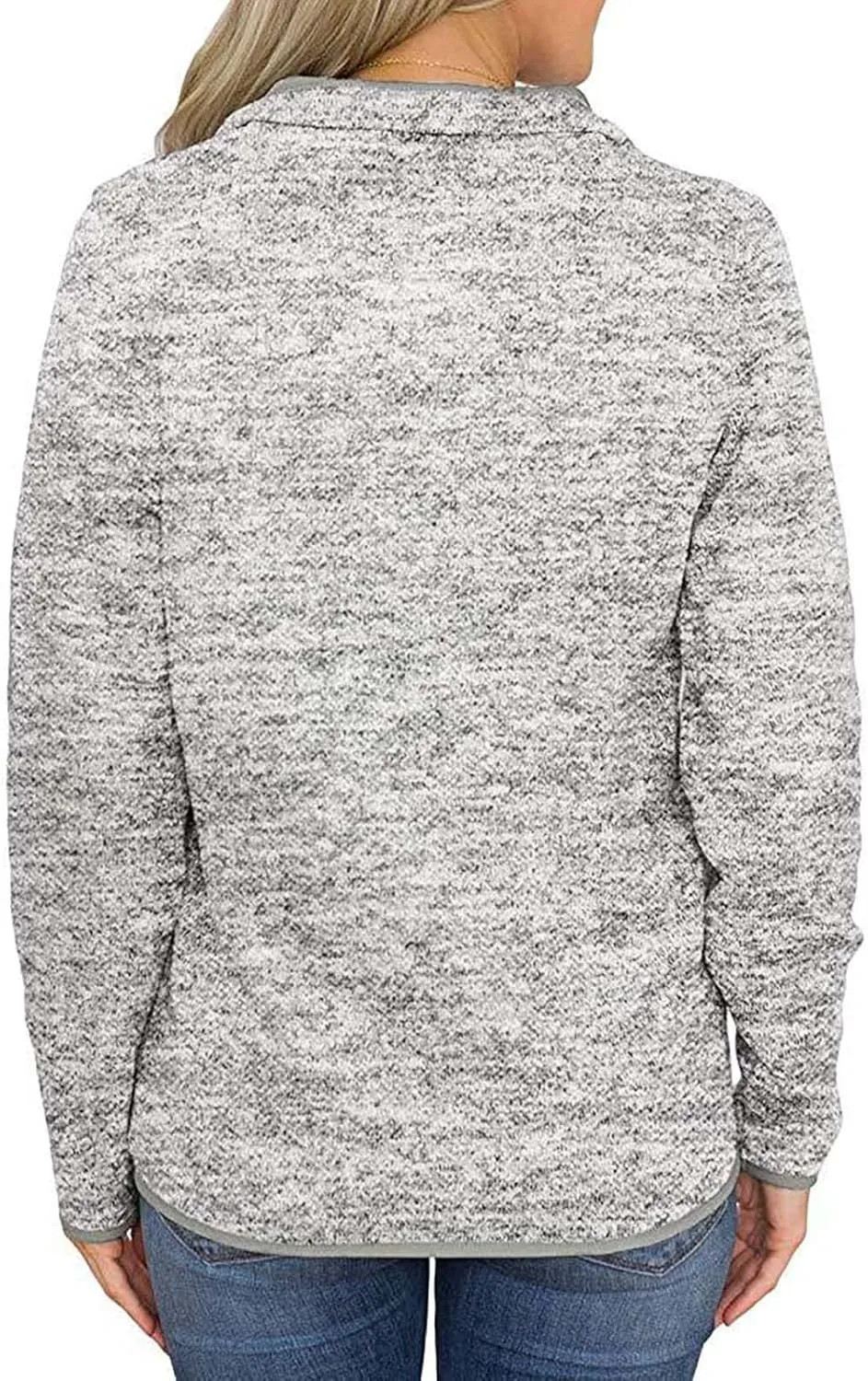 Sweatshirt Women No Hood,Long Sleeve Shirts for Women Winter Fashion Solid Color Long Sleeved Sweatshirt