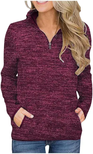 Sweatshirt Women No Hood,Long Sleeve Shirts for Women Winter Fashion Solid Color Long Sleeved Sweatshirt