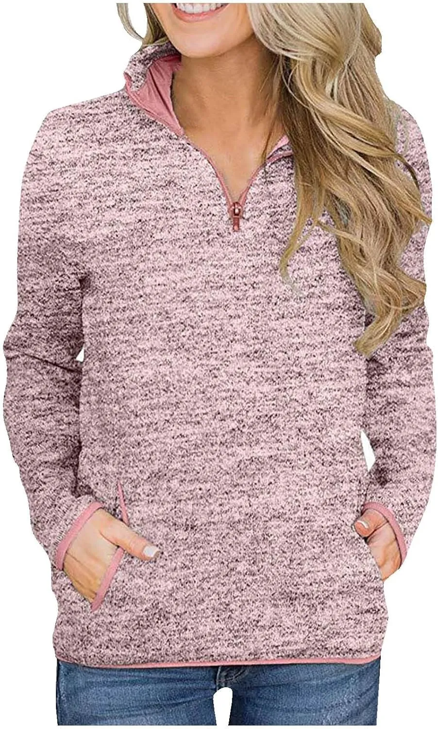 Sweatshirt Women No Hood,Long Sleeve Shirts for Women Winter Fashion Solid Color Long Sleeved Sweatshirt