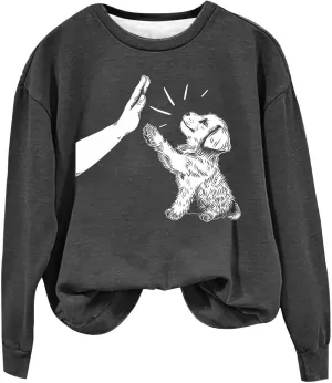 Sweatshirts for Teen Girls 2024 Fashion Crewneck Long Sleeve Sweater Pullover Casual Fleece Soft Cute Graphic Tops