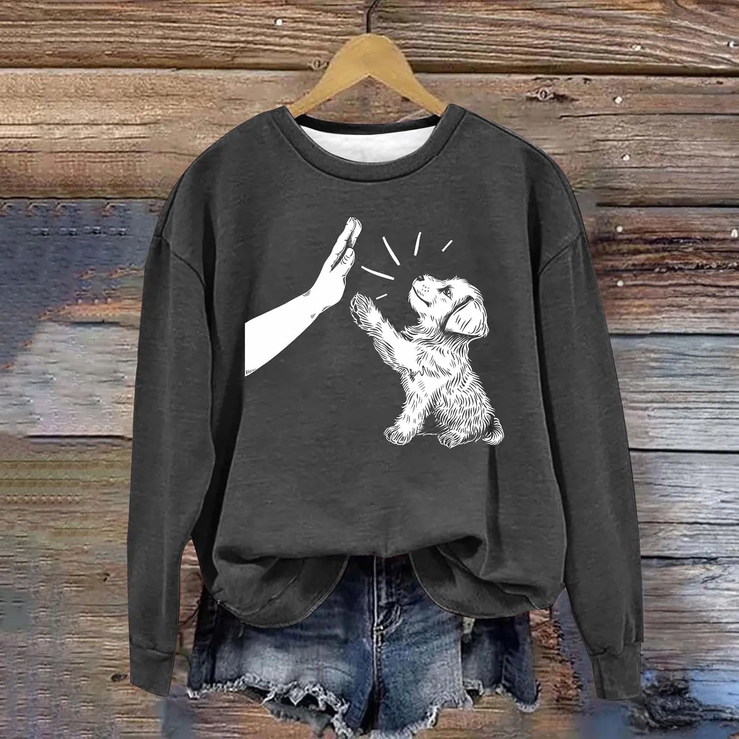 Sweatshirts for Teen Girls 2024 Fashion Crewneck Long Sleeve Sweater Pullover Casual Fleece Soft Cute Graphic Tops
