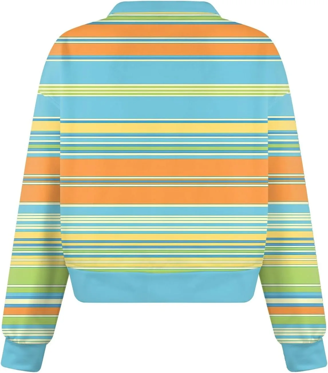 Sweatshirts For Women Casual Fashion Sexy Comfortable V-Neck Long Sleeve Striped Graphic Printed Sports Sweatshirt Top