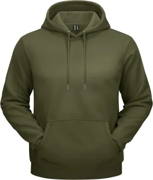TACVASEN Men's Athletic Hoodies Fleece Lined Sweatshirt Pullover Soft Casual Hooded Sweatshirt with Pocket