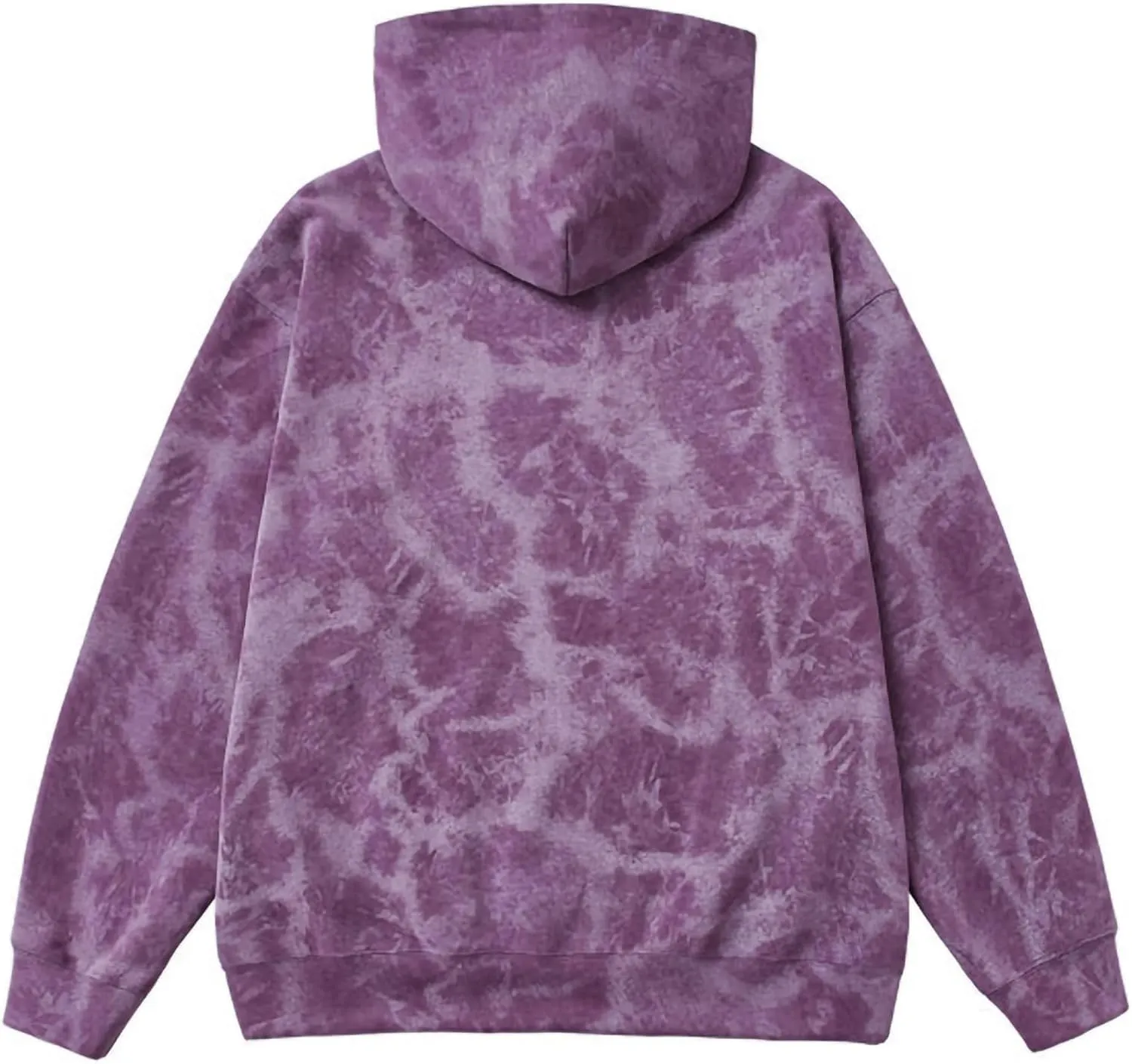 Tie Dye Sweatshirt for Men 2024 Fall Winter Fashion Long Sleeve Hoodies with Pocket Soft Comfy Loose Oversized Tops