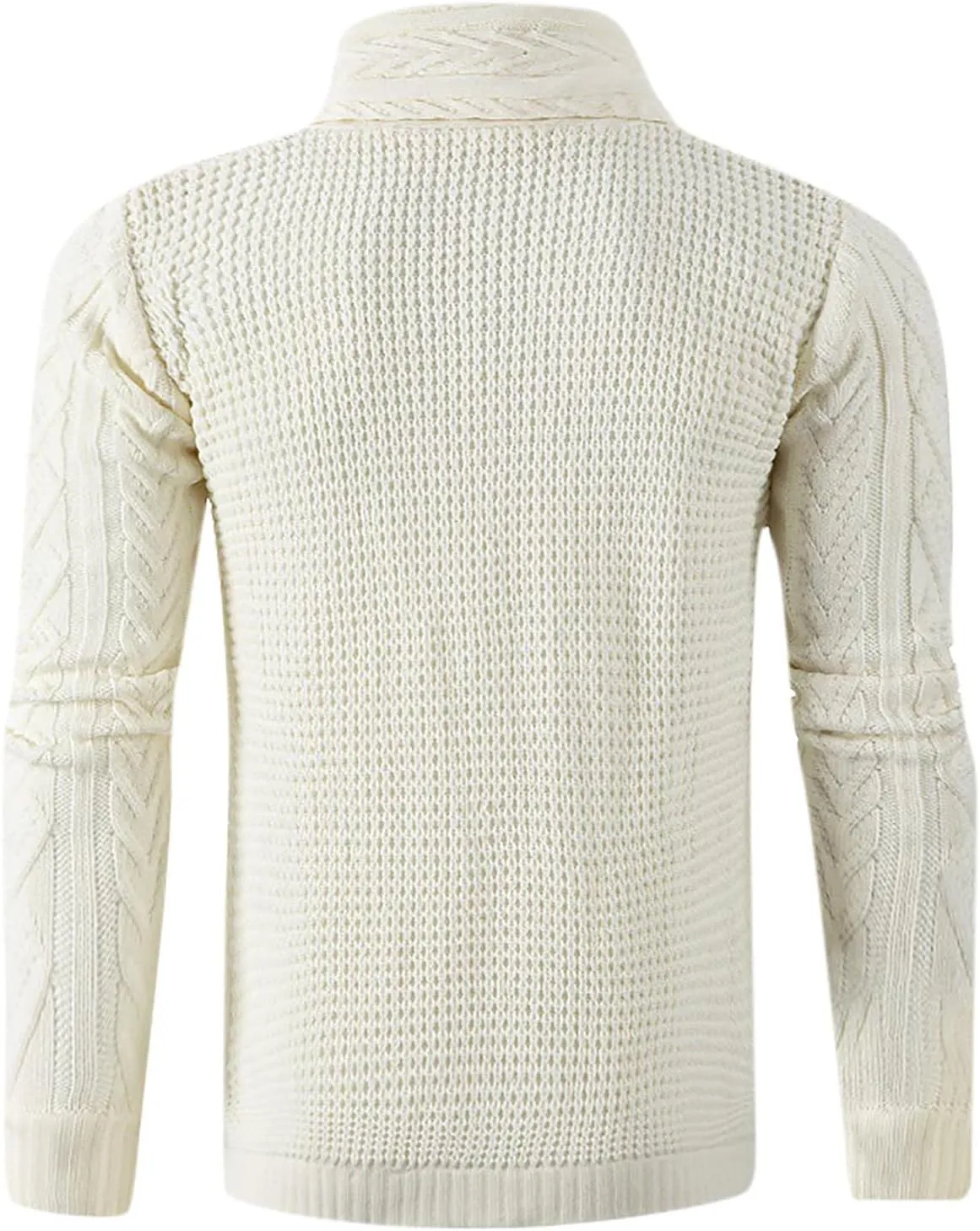tuduoms Chunky Cardigan Sweaters for Men Vintage Button Down Sweaters Winter Cable Knit Open Front Long Sleeve Cardigan Coat