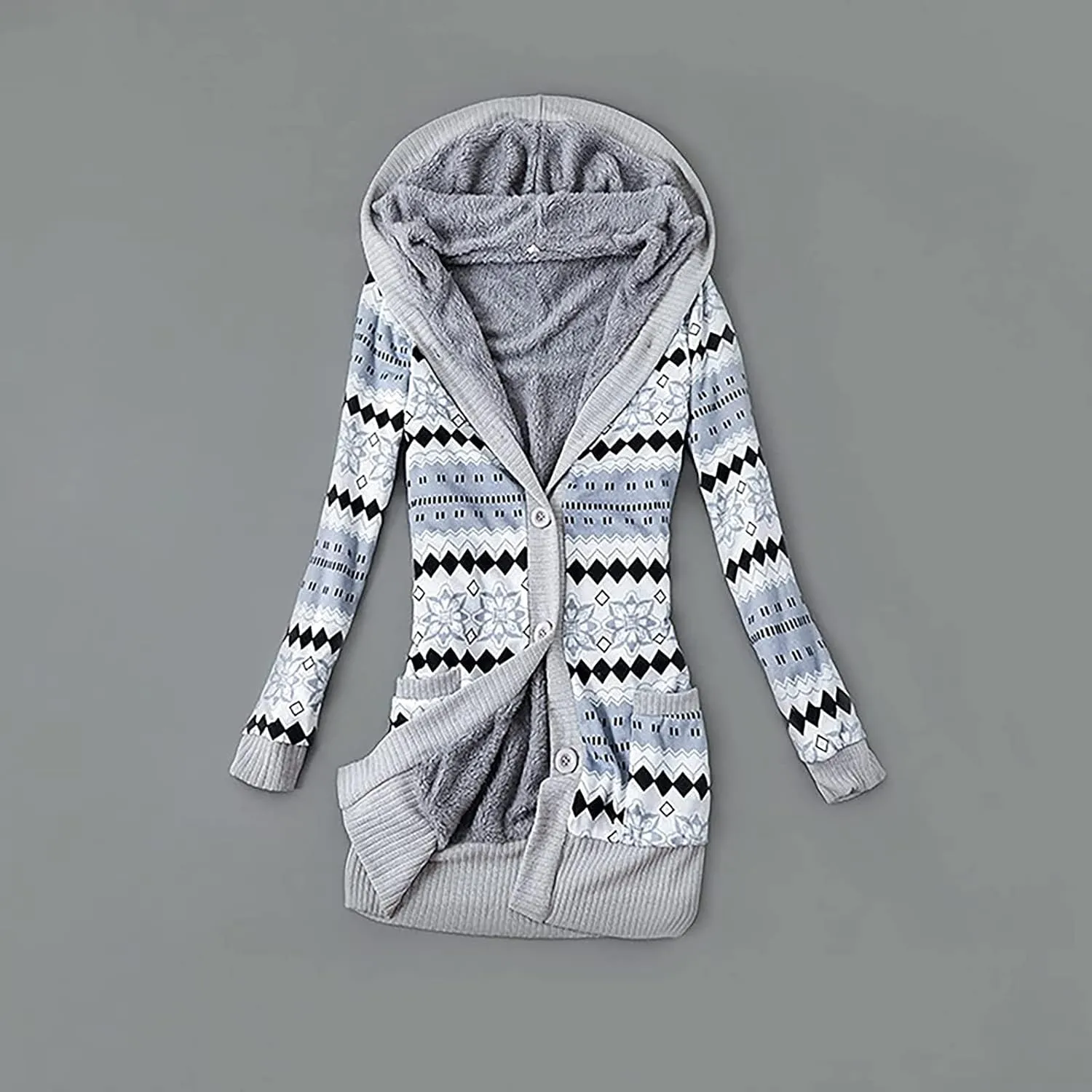 TUQIDEWU Cardigan Sweaters for Women Lightweight, Women's Cardigan Sweaters Hooded Cardigans Fleece Jackets Fall Sweater Coat