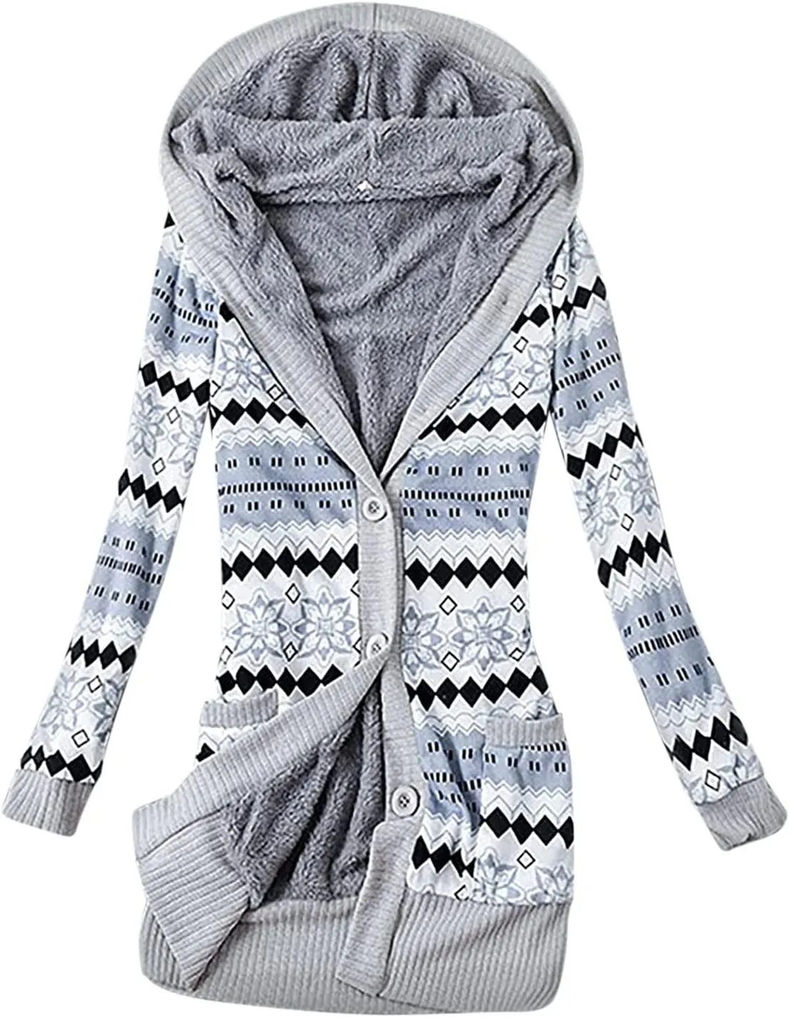 TUQIDEWU Cardigan Sweaters for Women Lightweight, Women's Cardigan Sweaters Hooded Cardigans Fleece Jackets Fall Sweater Coat