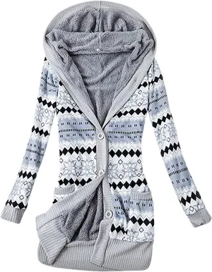 TUQIDEWU Cardigan Sweaters for Women Lightweight, Women's Cardigan Sweaters Hooded Cardigans Fleece Jackets Fall Sweater Coat