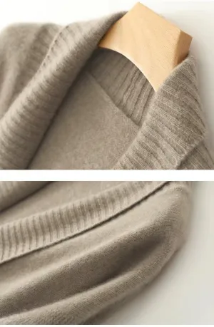 Welity Womens Oversized Cardigans Knit Open Front Cardigan Sweater with Pockets