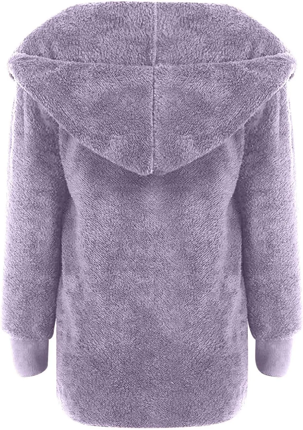 Winter Coats for Women Oversized Sherpa Fleece Jacket Open Front Hooded Warm Sherpa Lined Jacket Outerwear