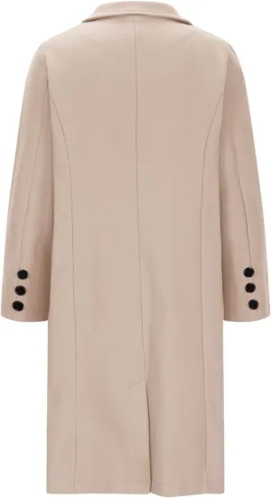 Winter Coats for Women Wool Blend Trench Coats Trendy Single-Breasted Long Peacoat Lounge Soild Office Work Blazers