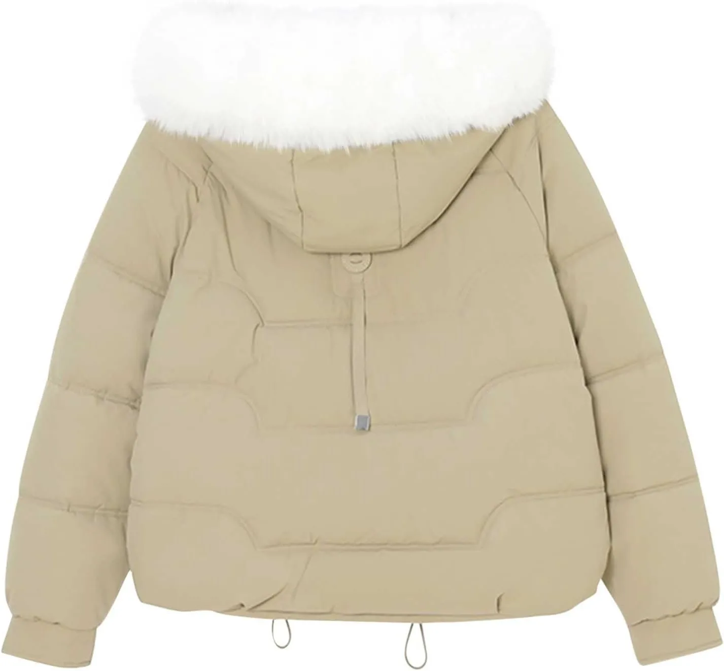 Winter Puffer down Jacket for Women Oversized Warm Outdoor Coat Ladies Hooded Padded down Jacket with Removable Hooded