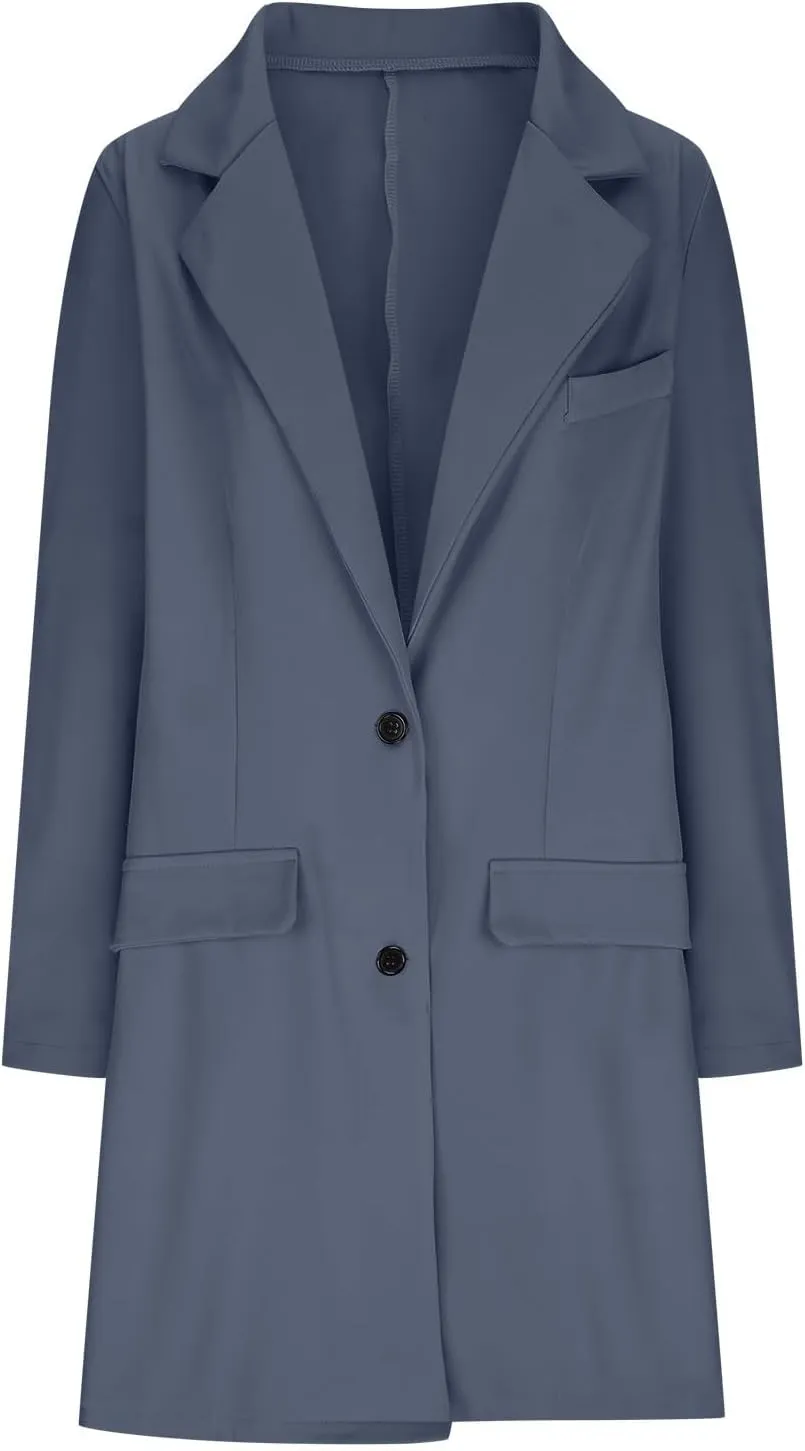 Women Coats,Elegant Notched Collar Double Breasted Wool Blend Over Coat Double-Breasted Lapel Jacket Outwear