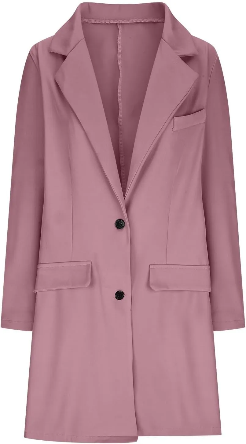 Women Coats,Elegant Notched Collar Double Breasted Wool Blend Over Coat Double-Breasted Lapel Jacket Outwear
