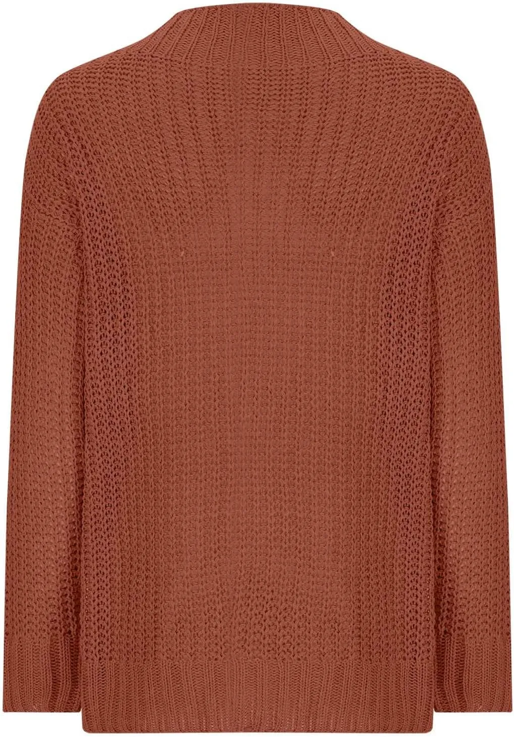Women Long Sleeve Cable Knit Sweater Crewneck Loose Casual Pullovers Warm Lightweight Sweaters