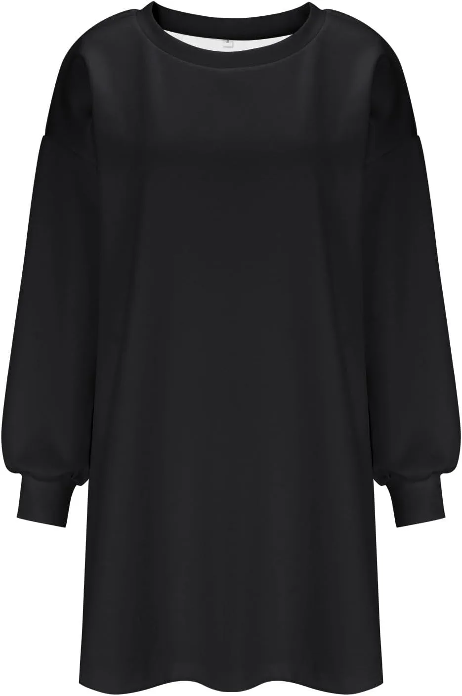 Women Oversized Striped Crewneck Sweatshirt Women's Large Round Neck Sports Oversize Lantern Sleeve Pullover